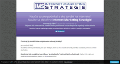 Desktop Screenshot of internet-marketing-strategie.sk